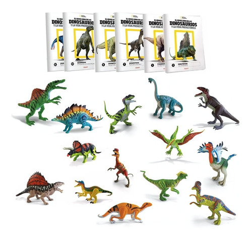 Clarín Colección De 14 Dinosaurios De Natgeo 