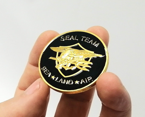 Moneda Militar, Seal Team, Sea - Land - Air, Us Navy 