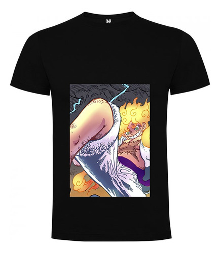 Polera Unisex One Piece Luffy Sun God Nika Gear 5 Big Foot