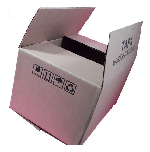 25 Pzs Caja Pequeña Carton Corrugado 16x12x8cm L003