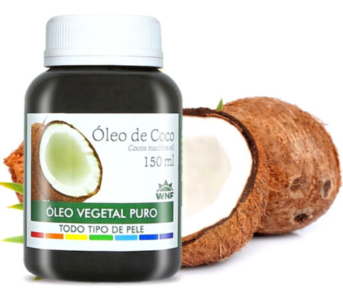 Óleo Vegetal De Coco Wnf - 150ml Tipo De Embalagem Pote De Plástico Fragrância Coco