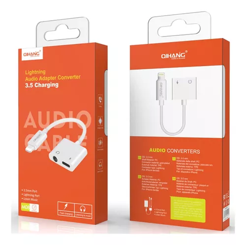 Adaptador Lightning Para iPhone iPad A Jack 3.5mm Audifono