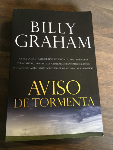Libro Aviso De Tormenta - Billy Graham - Excelente Estado