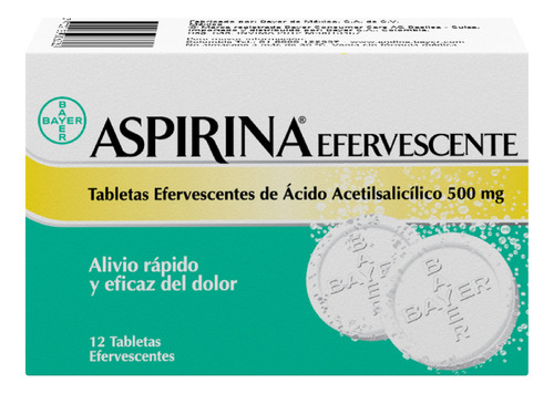 Aspirina Eferv 0.5 G  X12 Tab Imp Co