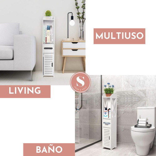 Mueble Baño Organizador Blanco