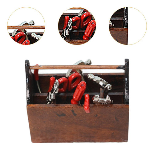 Caja De Herramientas De Reparación En Miniatura A Escala