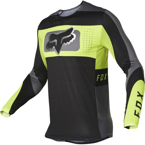 Jersey Fox Flexair Mirer Negro/amarillo Mx/mtb