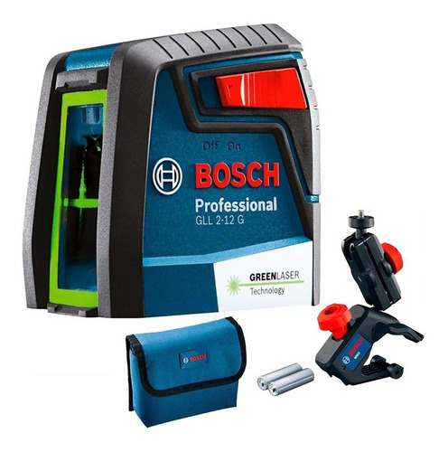 Nivel Láser De Líneas Verdes Cruzadas 12 M Bosch Gll 2-12 G