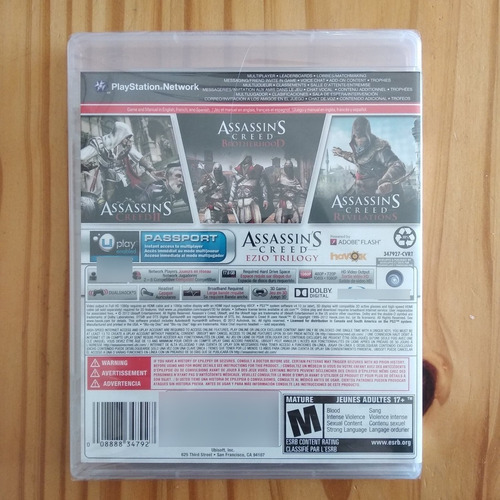 Imagen 3 de 5 de Assassins Creed Ezio Trilogy Ps3 Fisico Sellado Sevengamer