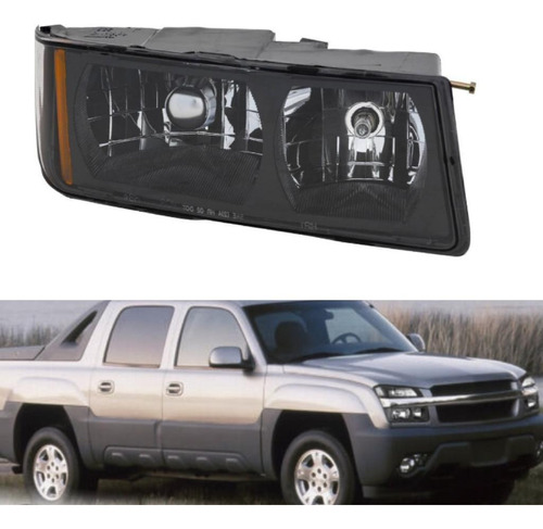 Faro Chevrolet Avalanche 1500 2002-06 Lente Transparente Der