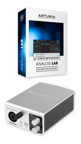 Placa De Sonido Externa Usb Midiplus Studio M + Analog Lab Lite 3 Arturia Software Vst