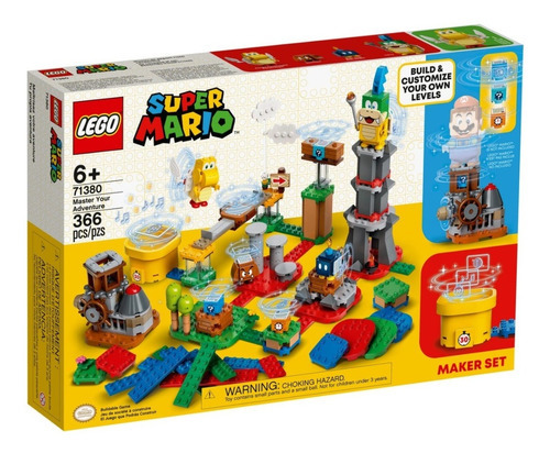 Lego Super Mario Set De Creación: Tu Propia Aventura 71380 Cantidad De Piezas 366