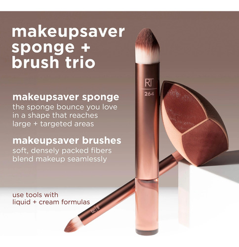 Set De Maquillaje Real Techniques Makeupsaver Sponge + Brush