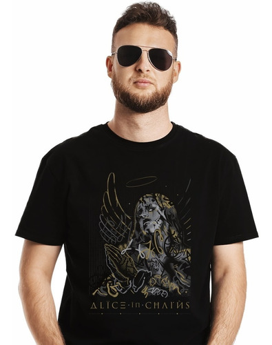 Polera Alice In Chains Angel Rock Impresión Directa