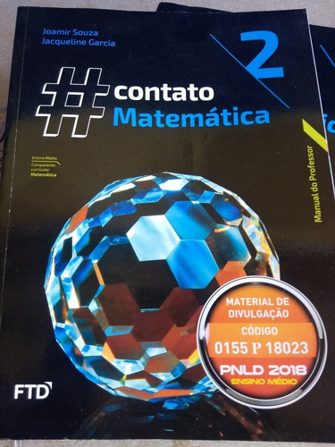 3 Livro Coleção Contato Matemática Garcia Professor 2016 (Usado)