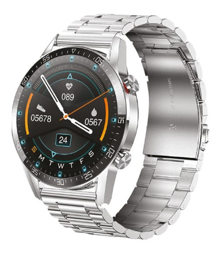 Smartwatch Noga Ngsw13 Plateado Sumergible