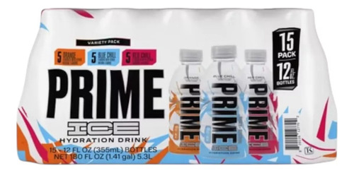 Prime Hydration Drink Orange-blue Chill-red Chill 355ml 15pz