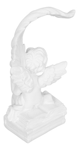 Figura De Resina Con Forma De Estatua De Ángel Blanco, Decor