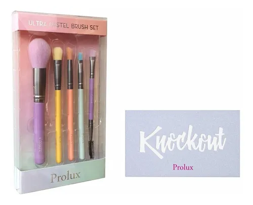 Set Sombras Prolux Knockout 5 Brochas Ultra Pastel Brush