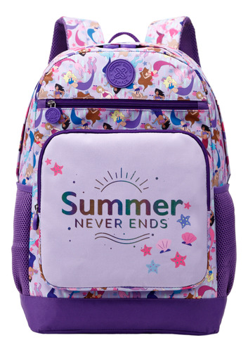 Mochila De Costas G Escolar College Sereia Xeryus 12241 Cor Roxo