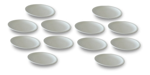 Plato Playo Porcelana X12 Restaurant 25cm Ala Angosta