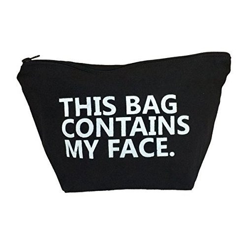 Esta Bolsa Contiene Mi Cara Negro Gran Cosmético Ys80h