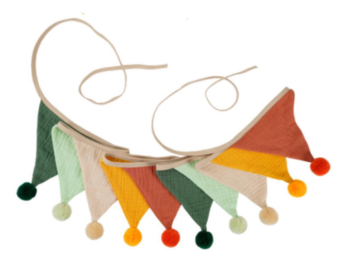 Triángulo Bunting Flag Bannant Banner Suministros De Color