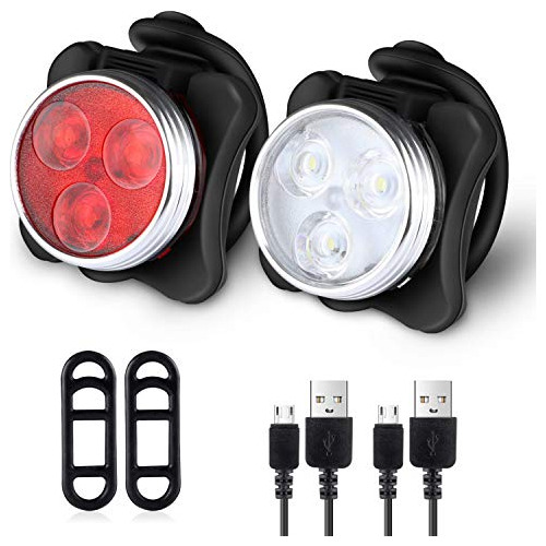 Usb Recargable Moto Super Brillante Luz De Carretera De...