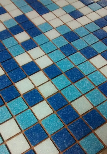 Imagen 7 de 8 de Venecitas Biseladas Mix 2x2 Celestes Y Azul Biseladas