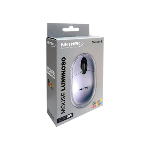 Mouse Luminoso Netmak Nm-m01s Silver