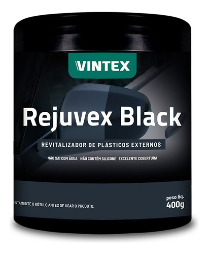 Rejuvex Black Revitalizador De Plástico Externos 400g Vonixx