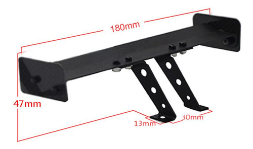 Ala Trasera De Metal Para Tamiya Tt-01 Tt-02 Hsp Hpi 180 Mm