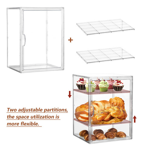 Lxlxxl Vitrina De Panadería De Pastelería Caja De Pan Para
