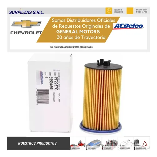 Kit Filtros + Aceite 5w40 Chevrolet Tracker 13/19