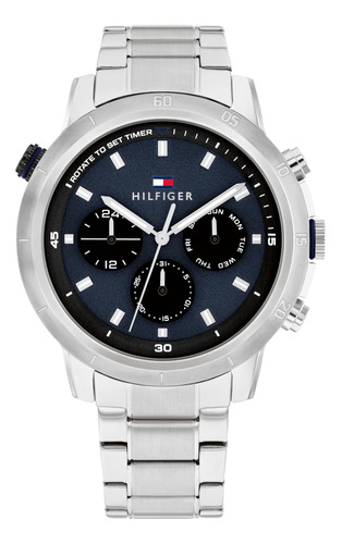 Reloj Tommy Hilfiger Sport Lux Hombre Pulsera Clásico Resist