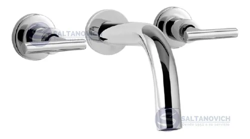 Grifería Lavatorio De Pared Peirano Mallorca Adra Cromado