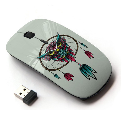 Koolmouse [ratón Inalámbrico Óptico 2,4g [dibujo Rojo Del