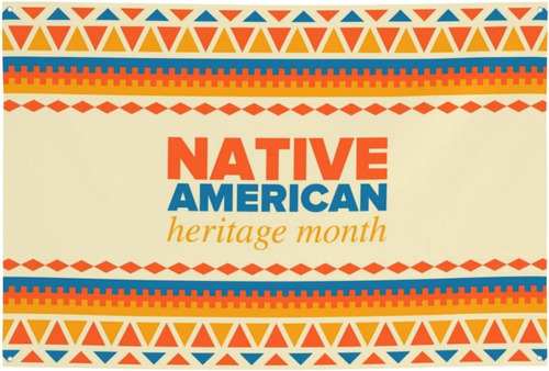 Cartel De Fondo Del Mes De La Herencia Nativa Americana Del 