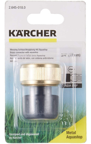 Conector Adaptador Con Aquastop 3/4  Karcher - Ynter Industr