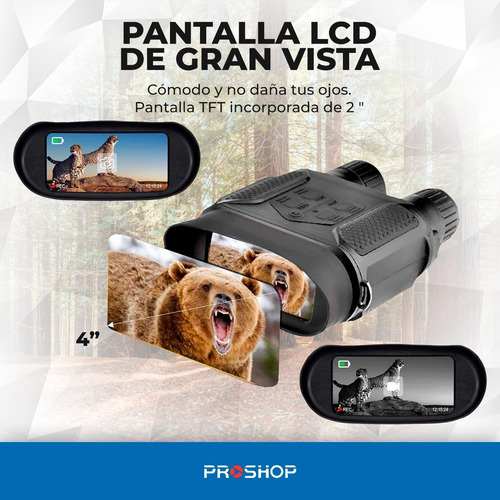 Binocular Vision Nocturna Largavista Prismatico Pantalla Lcd