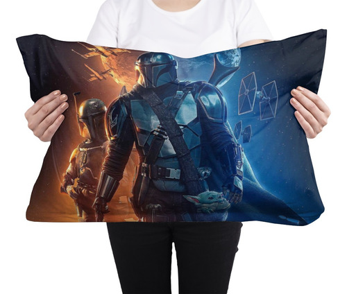 Cojin Almohada The Lorian Diseño Fondo Negro Hogar Arte Color The Mandalorian