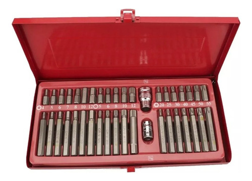 Set Kit Juego Puntas Corto Largo Torx Allen Imbus 40 Piezas