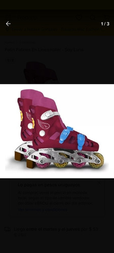 Imagen 2 de 2 de Patines Nuevos Soy Luna - Roller Talle 36