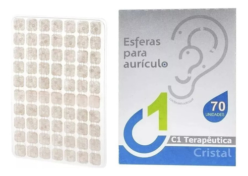 Ponto Auriculoterapia Cristal Auricular Micropore 350 Unid