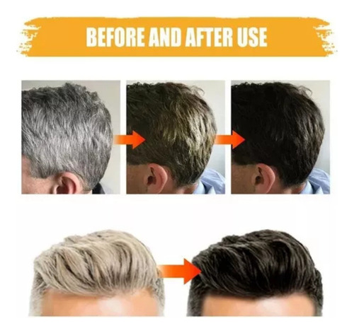 3 Peças - Sabonete Para Cabelos Pretos Masculinos Para