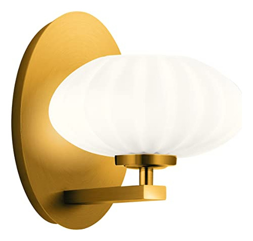 Lámpara Pared Kichler Pim 8puLG Vidrio Opal Fox Gold