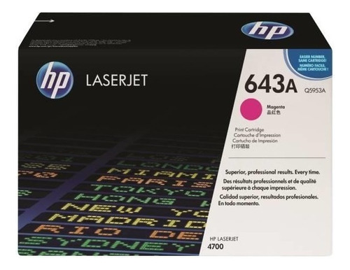 Toner Hp 643a Color Original Q5953a Q5952a Q5951a Lj 4700 Dn