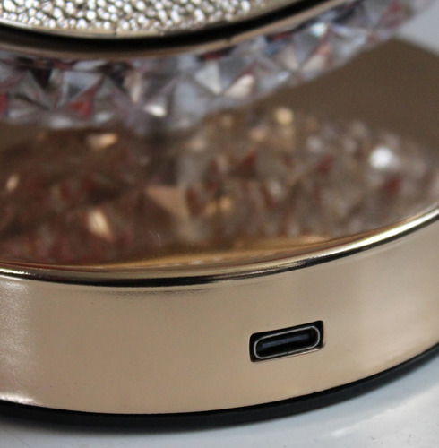 Lampara De Mesa Gingol Moderna Bronce Click & Light