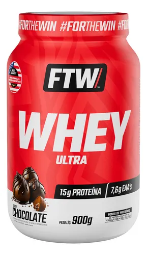 Whey Ultra Protein Pote 900g Sabor Chocolate - FTW