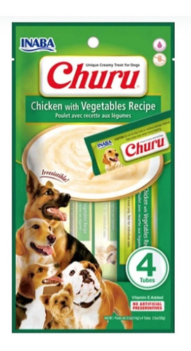 Churu Para Perro Pollo Con Vegetales - 24 Und